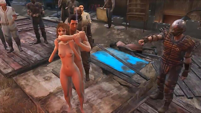 การเย็ดกลุ่มการ์ตูนใน Diamond City, Fallout 4