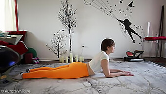 Flexible Yoga Instructor Teaches Naughty Moves