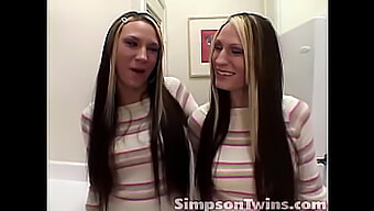 Intimate Family Moment With Simpson Twins In The Kitchen