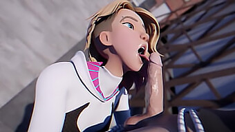 Spider-Gwen'S 3d Model Gets Down And Dirty