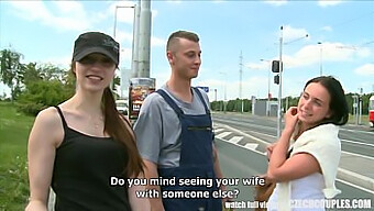 Young Czech Couple Explores Public Sex In Authentic Foursome