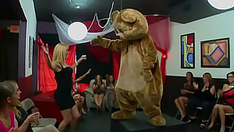 Wild Party At The Club With Dancing Bears And Big-Titted Women Giving Blowjobs