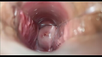 Close Up Of A Woman’s Vagina While She Is In The Climax Of An Orgasm.