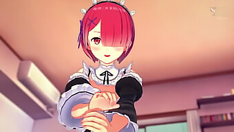 Experimenta el placer sensual de ser montado por Ram en un romántico escenario hentai de Re Zero.