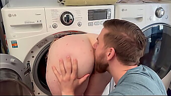 Steve Rickz'S Rough Sex With His Stepmom In A Washing Machine - Milf And Creampie